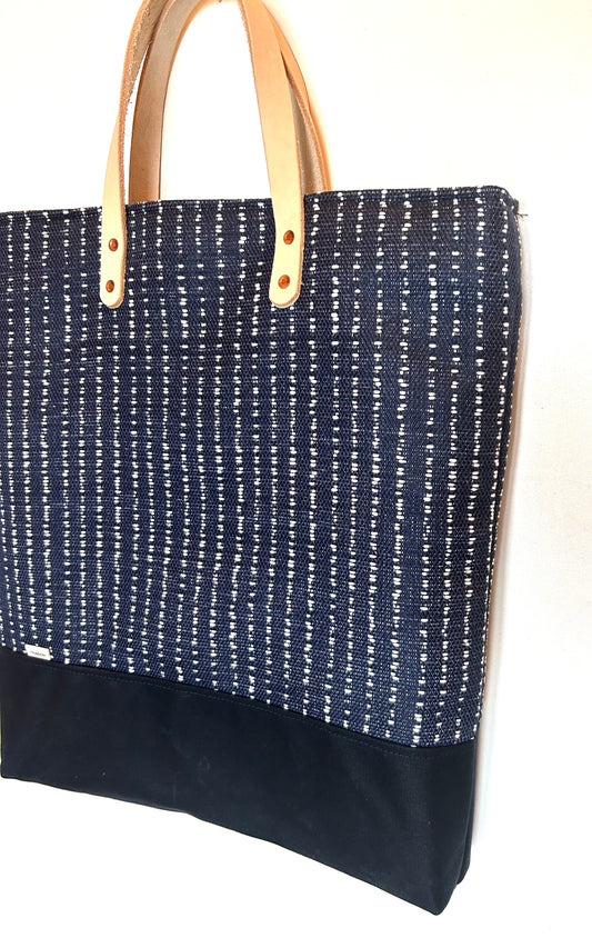 Indigo Stitch Tote