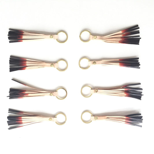 Leather Tassel Keychain
