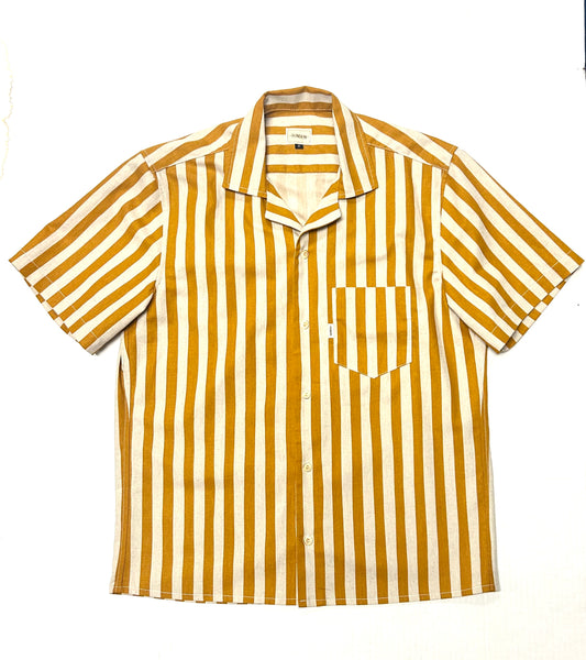 Camp Collar Striped Shirt