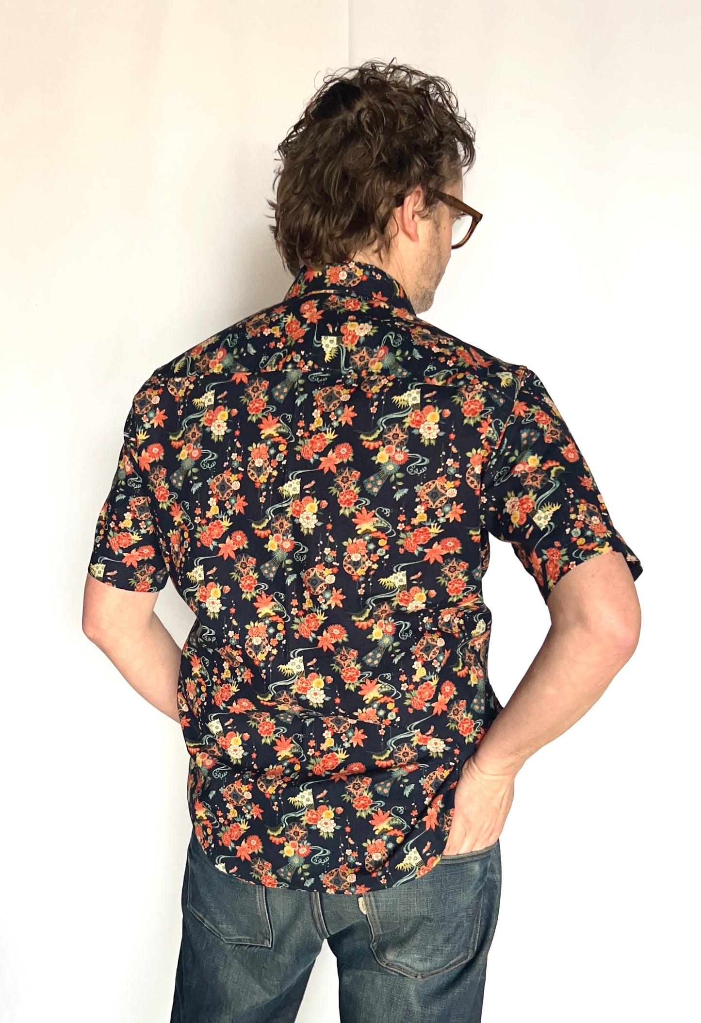 Navy Floral