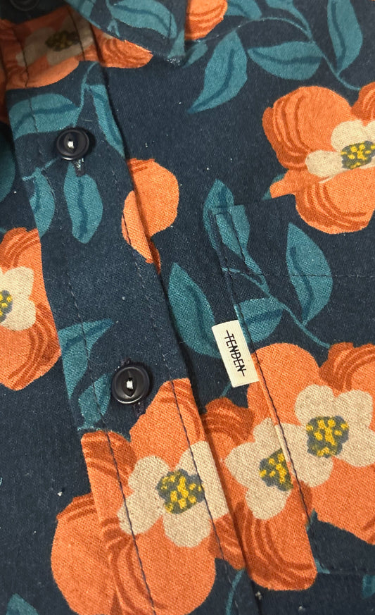 Floral Blue Shirt