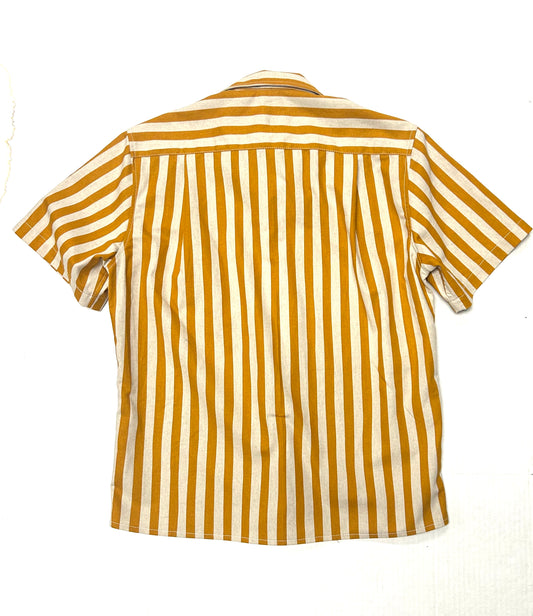 Camp Collar Striped Shirt