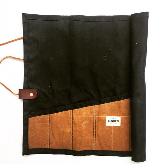 Utility Roll Waxed black and gold.