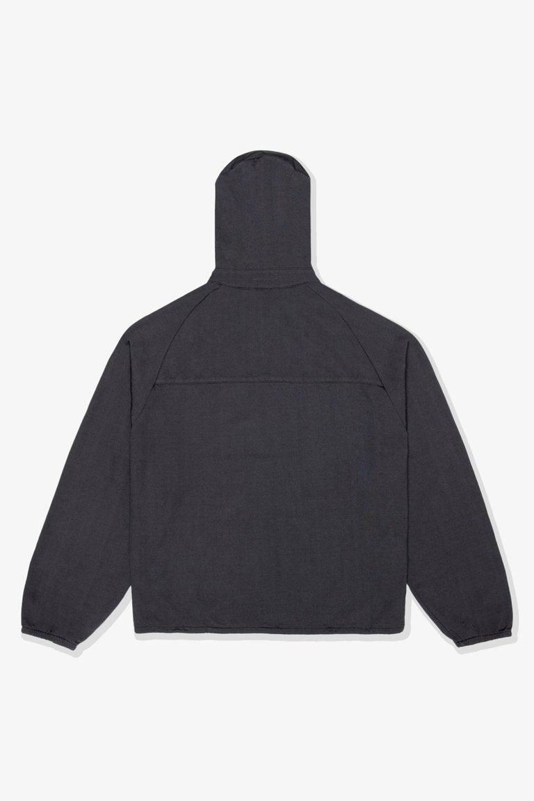 Lady White co. HOODED NYLON JACKET - CHARCOAL