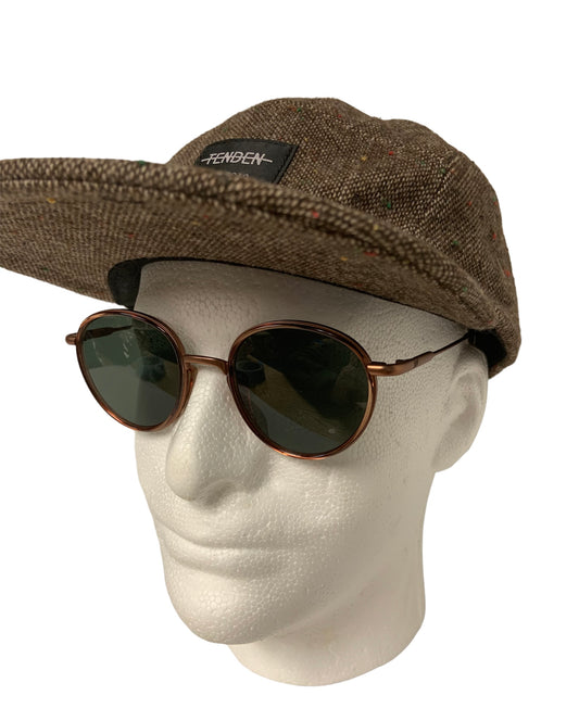Wool Tweed 5 panel hat